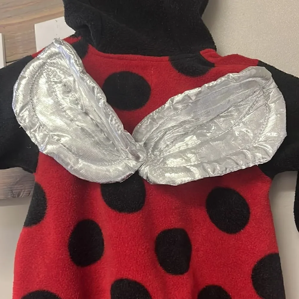 Baby Grand Lady Bug Halloween Fleece Zip-up Costume- 12 months